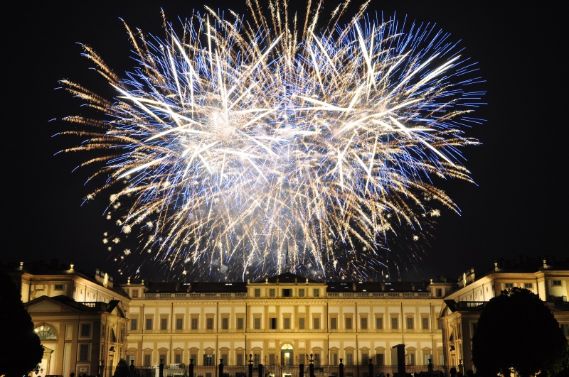 Villa Reale di Monza: fuochi d'artificio